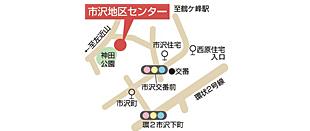 横浜市市沢地区センターマップ